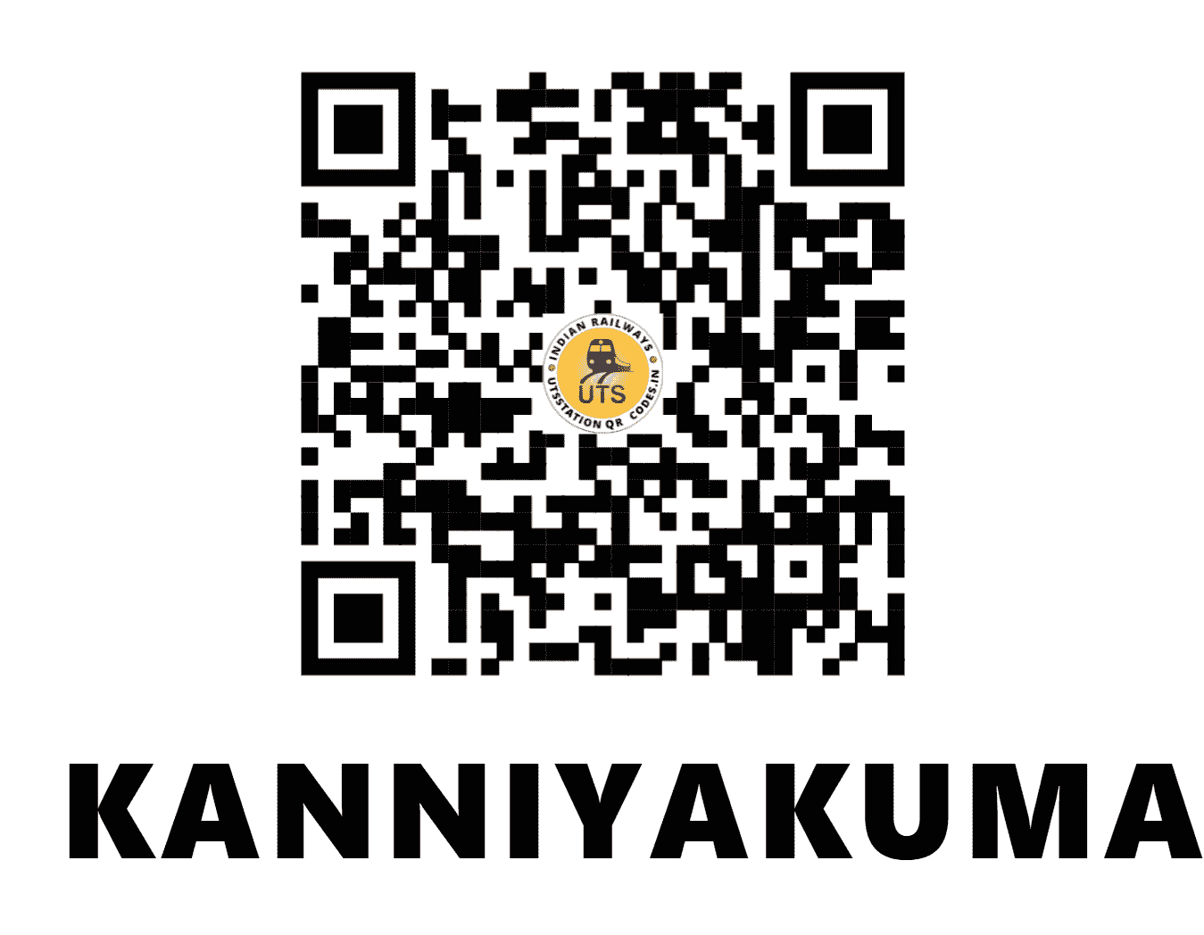 UTS QR Code for KANNIYAKUMARI - CAPE - SR (TAMIL NADU)